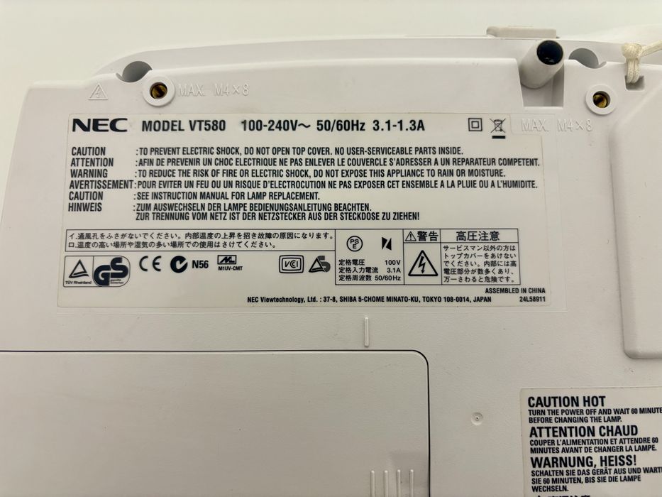 Проектор NEC VT580 | Отличное состояние