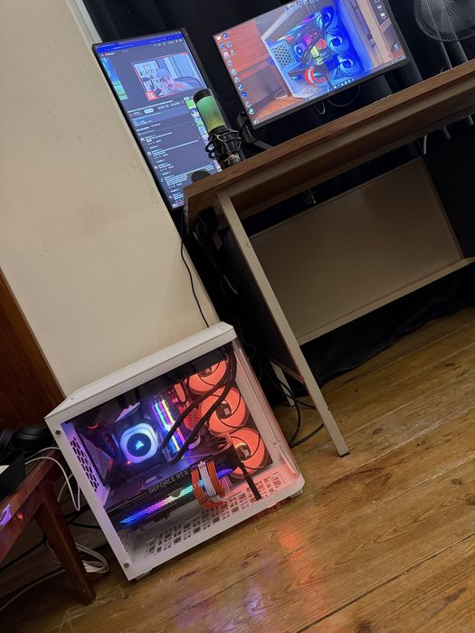 Setup Gamer Completo Ryzen 7 5800X + RTX 3080 + 2 Monitores + Periféricos Premium
