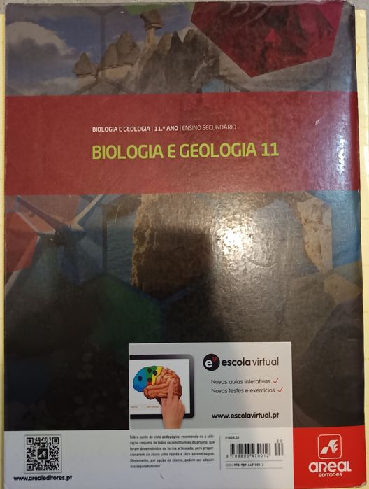 Manuais "Biologia 11" e "Geologia 11" e Caderno de atividades