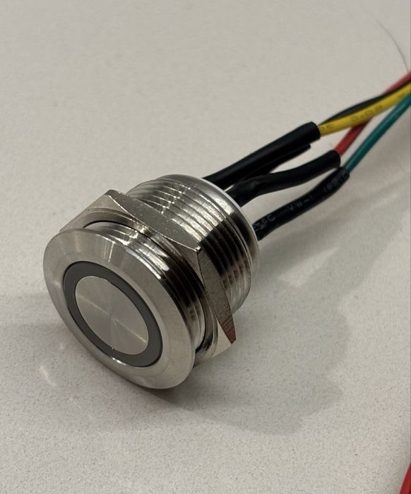 10-szt przycisków Wandaloodporny monostabilny 18mm stal nierdzewna