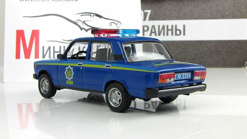ВАЗ 2107 Милиция Украины (1995) - игрушка от DeAgostini - Автолегенды