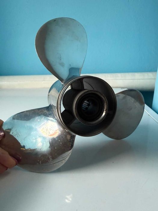 Винт для лодочного мотора, нержавейка 9  7 \ 8х12