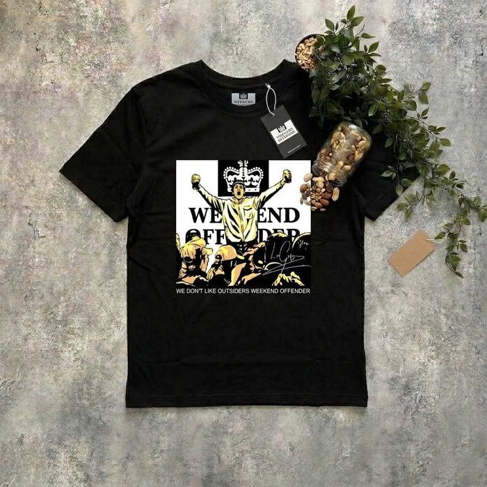 Футболка черная Weekend Offender Prison (XS S M L XL XXL)