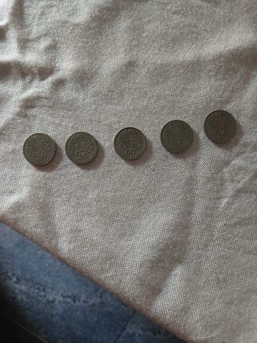 Moedas de 50 centavos de 1927