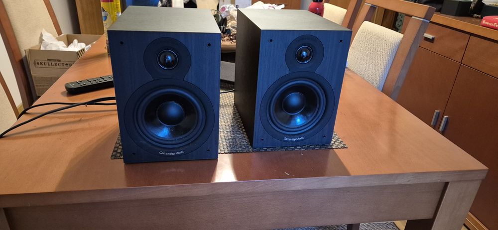 Conjunto Amplificador e Colunas Cambridge + Gira-discos Denon