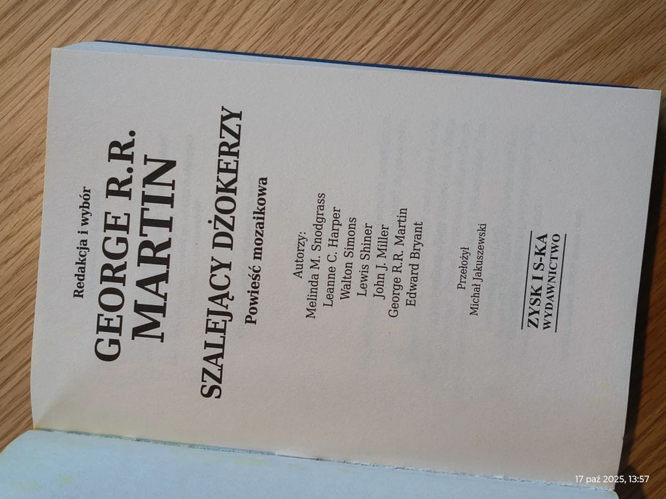 Dzikie karty "Szalejący dżokerzy" George R.R. Martin