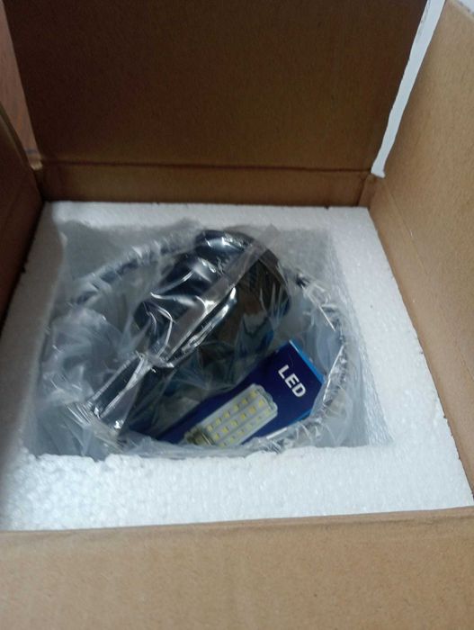 Aplique de Parede Cristal Moderno – NOVO na Caixa c/ Lâmpada LED Milho