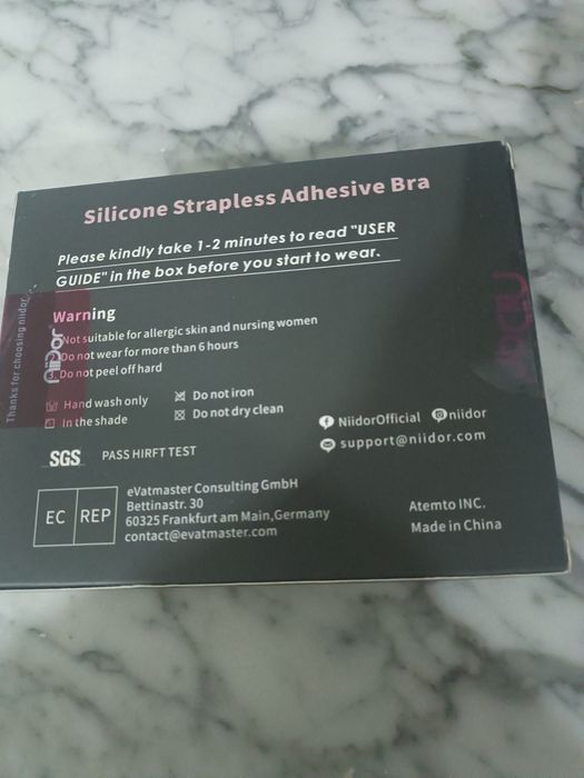 Niidor Biustonosz bez ramiączek