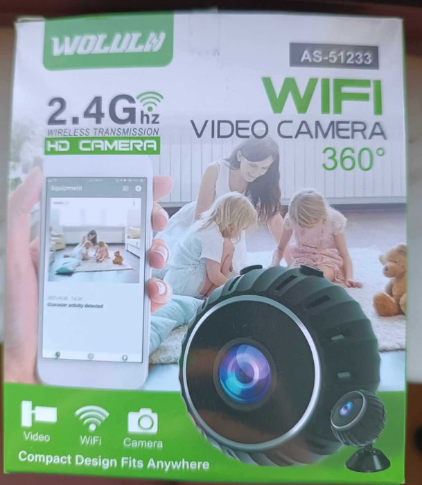 Mini Câmara Wi-Fi 1080p c/ Gravador HomeSafety