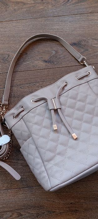 Nowa torebka mohito beż złote okucia