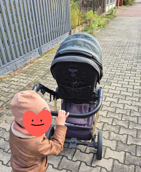 Wózek Adamex Belissa specjal edition zielony 2w1 gondola spacerówka