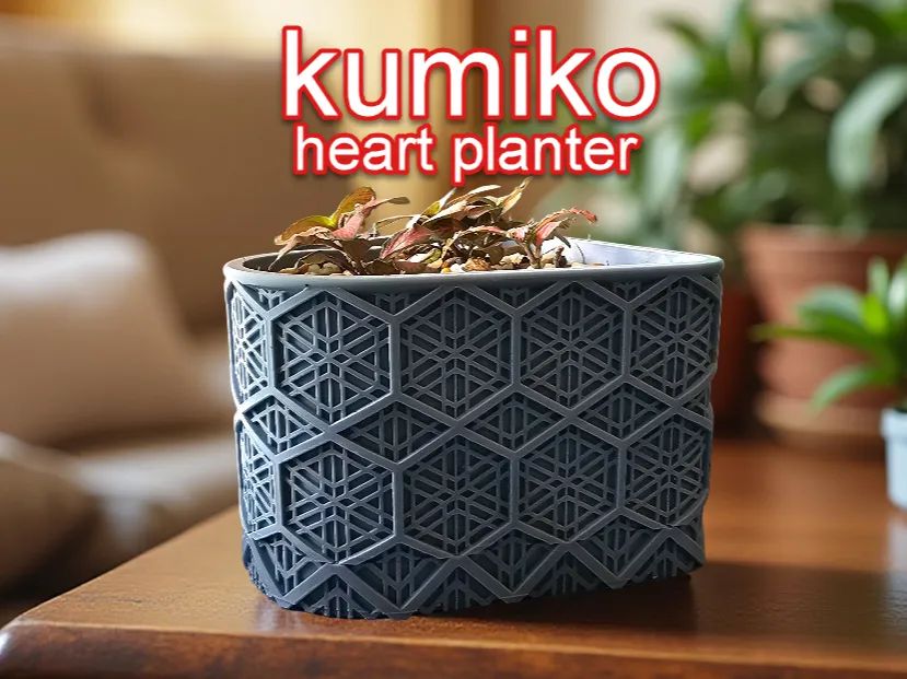 Vaso Coração Kumiko