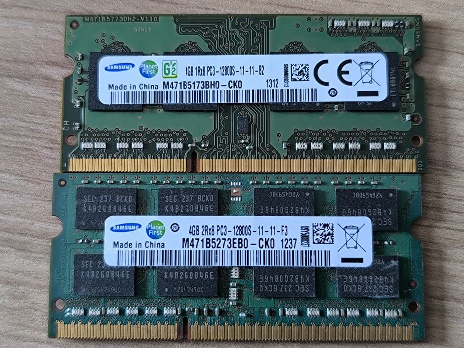 PC3 8GB DDR3 1600Mhz 2x4GB do laptopa