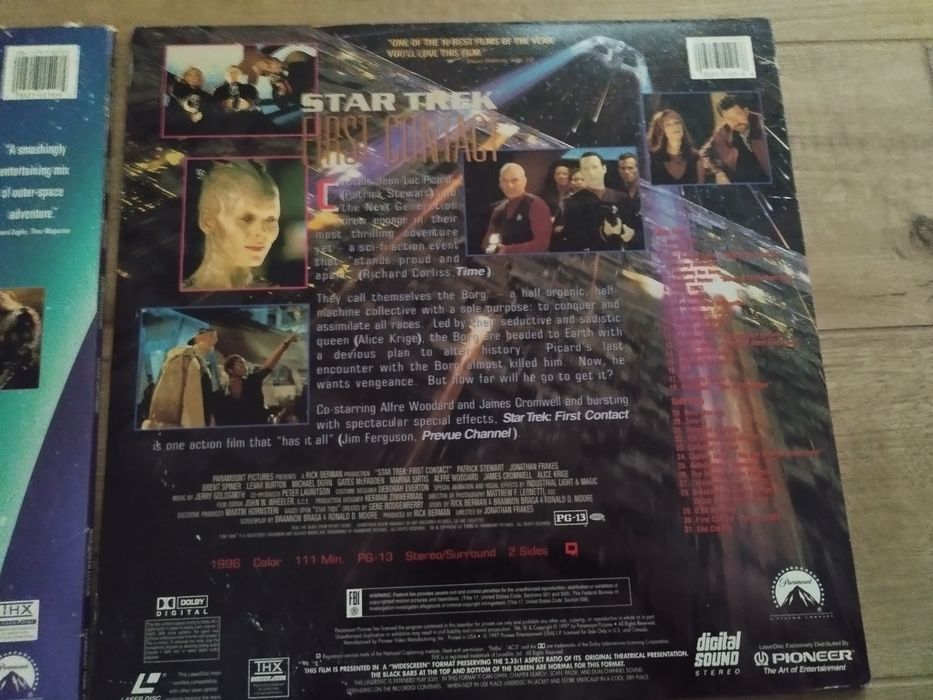 Płyty Laserdisc Dolby digital Star trek