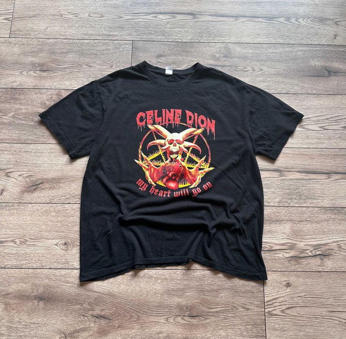 Koszulka T-shirt CELINE DION muzyczna vintage r. XL