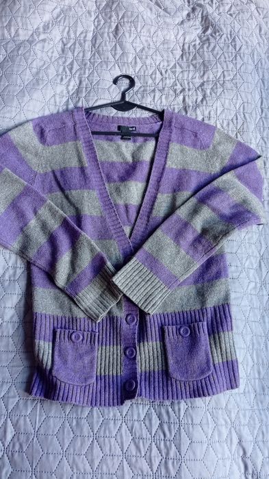 Wełniany sweter kardigan H &M r M
