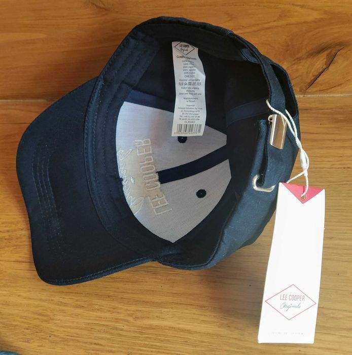 Czapka z daszkiem LEE Cooper - granatowa - NOWA niebieska