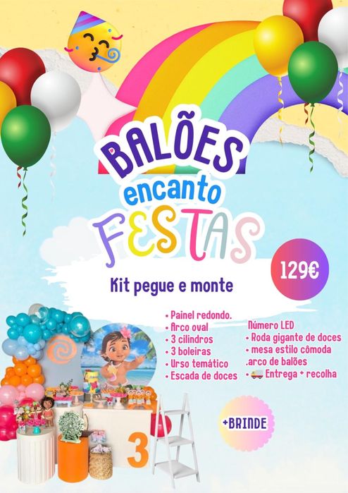 Pegue e monte e festas prontas decoradas