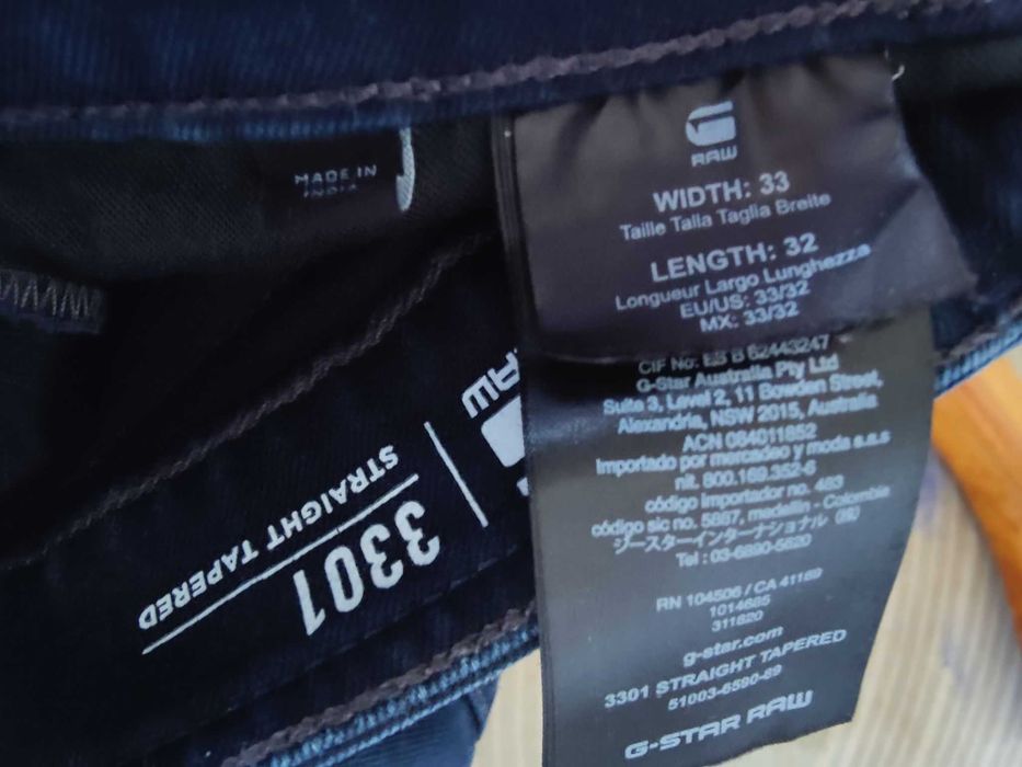Джинсы G-star Raw jeans Holland w33 stretch navy.