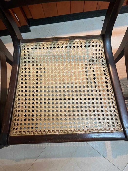 Conjunto 4 cadeiras de palhinha