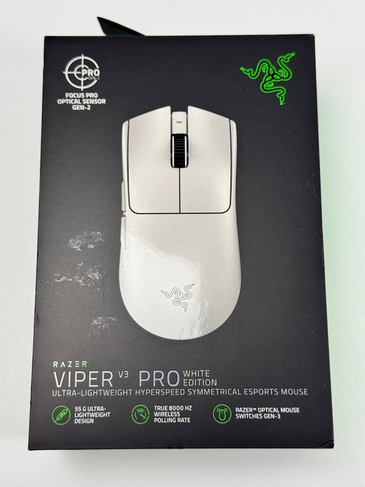 Бездротова ігрова миша Razer Viper V3 Pro White (‎RZ01-05120200-R3G1)