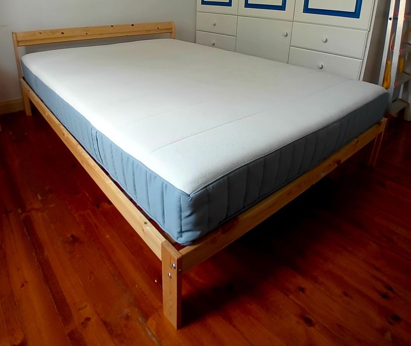 Cama Neiden Casal + Colchão Vesteröy Casal