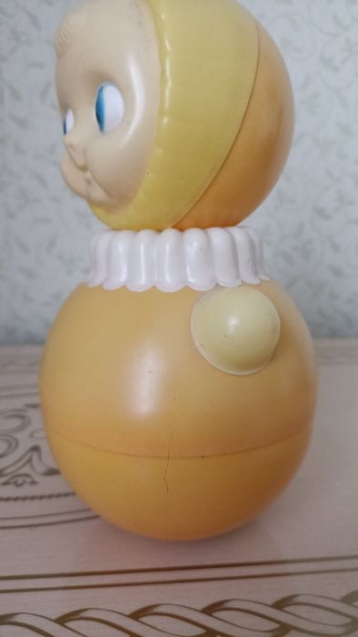 Музична вінтажна іграшка Неваляшка ретро часів СССР (кукла-качалка)