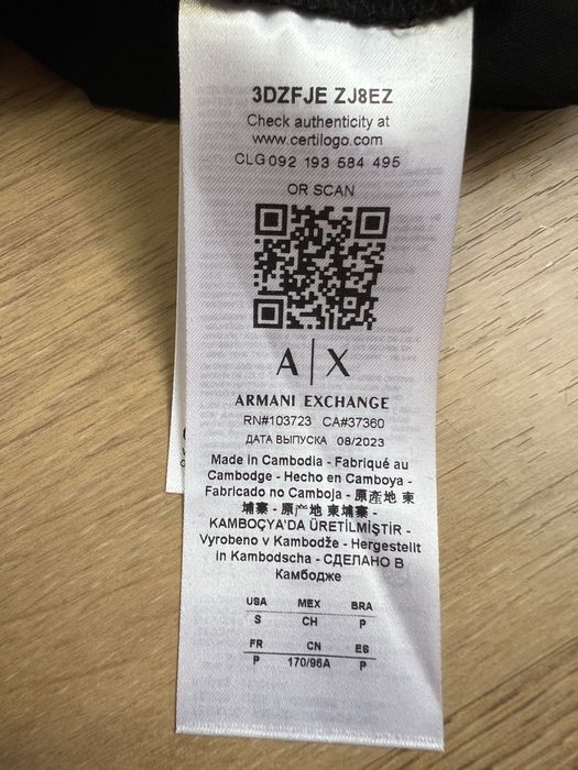 Нове поло Armani Exchange розмір S