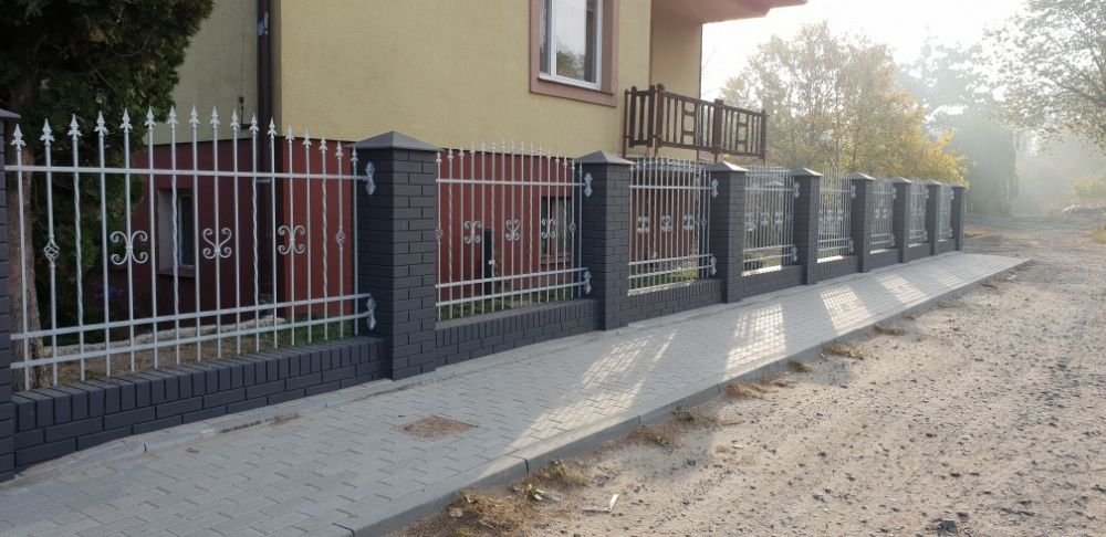 Ogrodzenia ala klinkier, słupki, murki