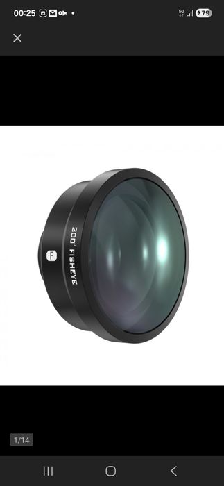FREEWELL Obiektyw szerokokątny Rybie oko 200° - IPHONE 15 14 13