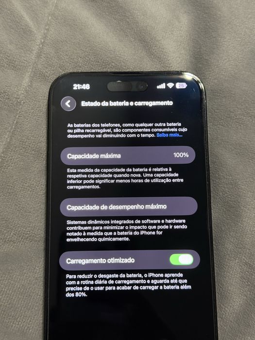 IPhone 14 Pro Max - 128gb - 100% bateria - Cinzento Sideral