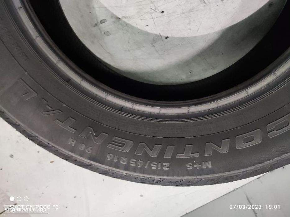 2 pneus semi novos 215-65r16 continental - oferta dos portes 90 EUROS