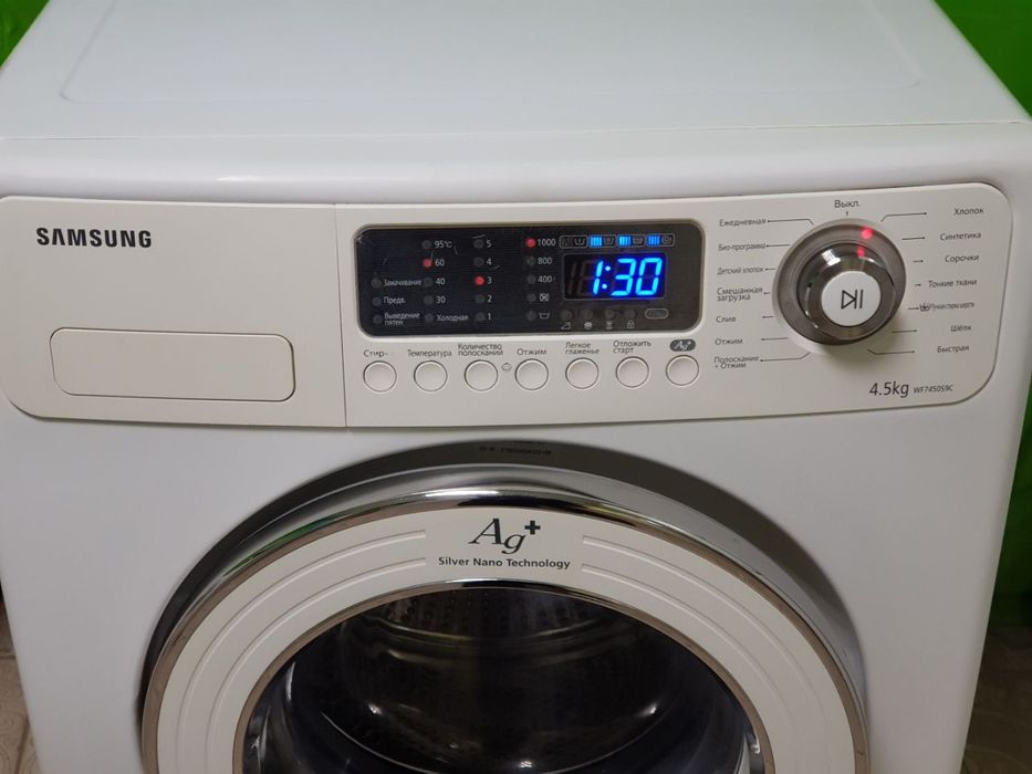 Пральна машина б/в Samsung 4.5 kg 1000 об/мин дисплеем mod.wf 745059c