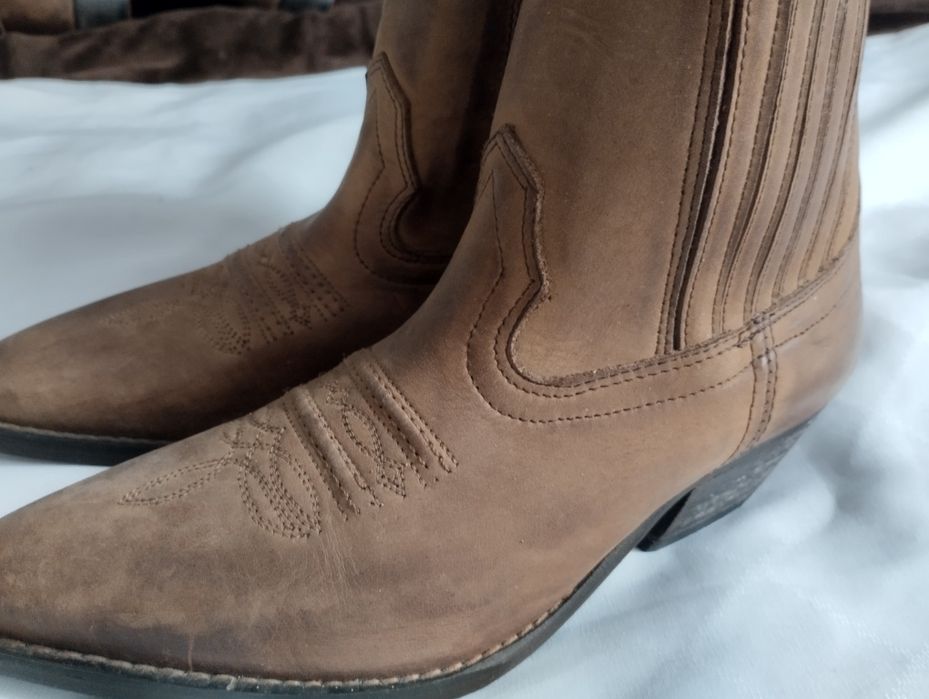 Buty kowbojki nr 2 nubuk