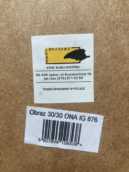 Zestaw 4 plakaty 30x30 cm