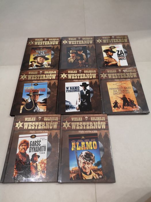 Wielka kolekcja Westernów, zestaw 8 filmów na DVD
