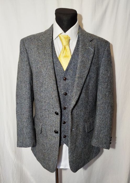 Пиджак и жилет мужской Harris Tweed, р М.
