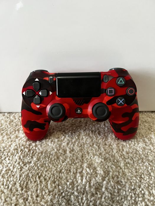 Comando Ps4 Sony Original – Red Camouflage - Dualshock 4 V2