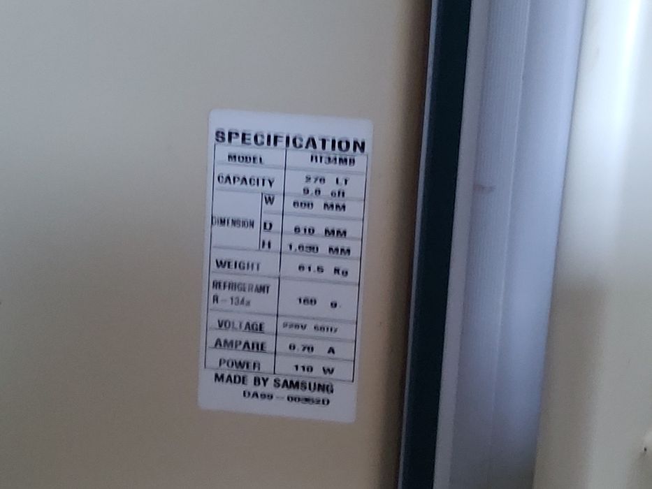 Холодильник Samsung RT34MB, испаритель