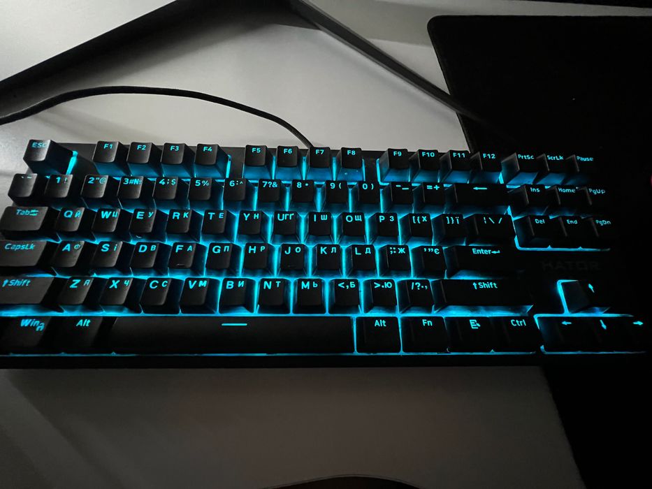 HATOR Rockfall 2 TKL Optica, Black, USB,