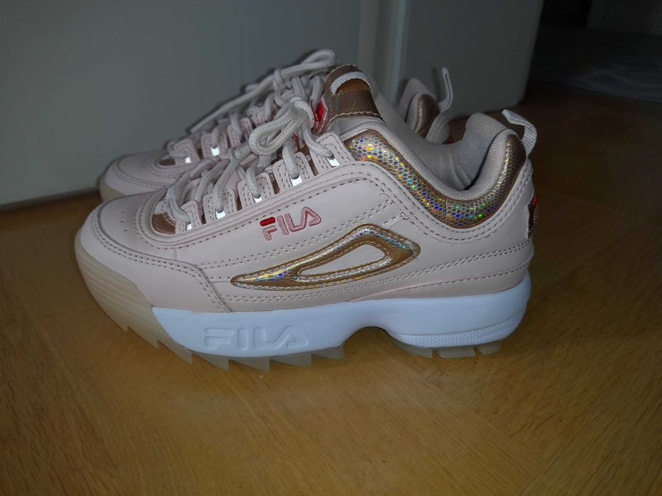 Fila sneakersy różowe złote 32