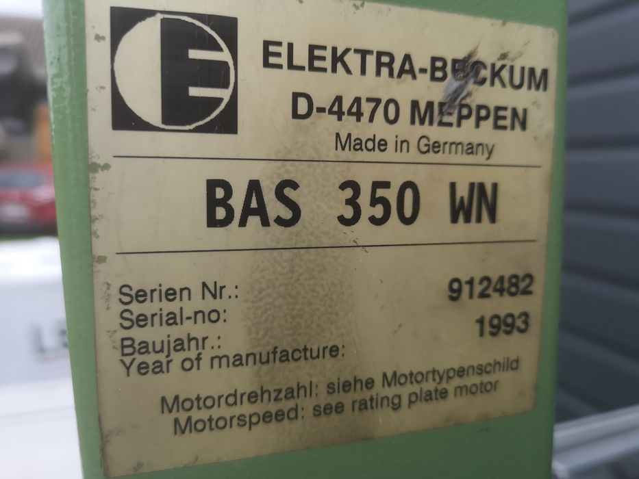 Piła Taśmowa Taśmówka Elektra Beckum BAS 350
