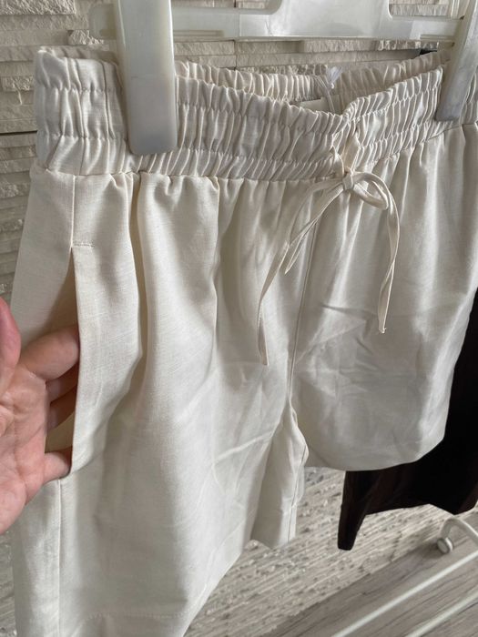 Lemonada nowe spodenki szorty bermudy lniane creme M-L
