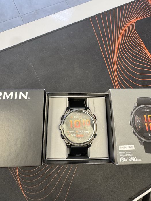 Nowy Garmin Fenix 8 Pro LTE 47mm Amoled Sapphire, Carbon Grey