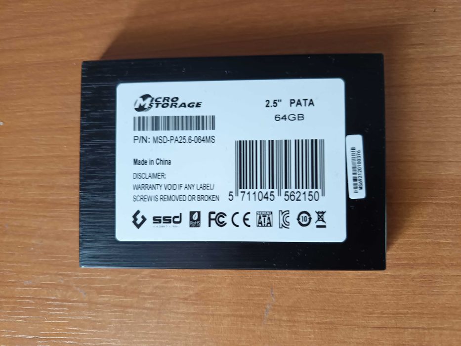 SSD 64 GB – MicroStorage MSD-PA25.6-064MS (PATA)