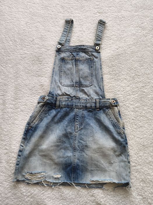 Ogrodniczka jeansowa Cropp S