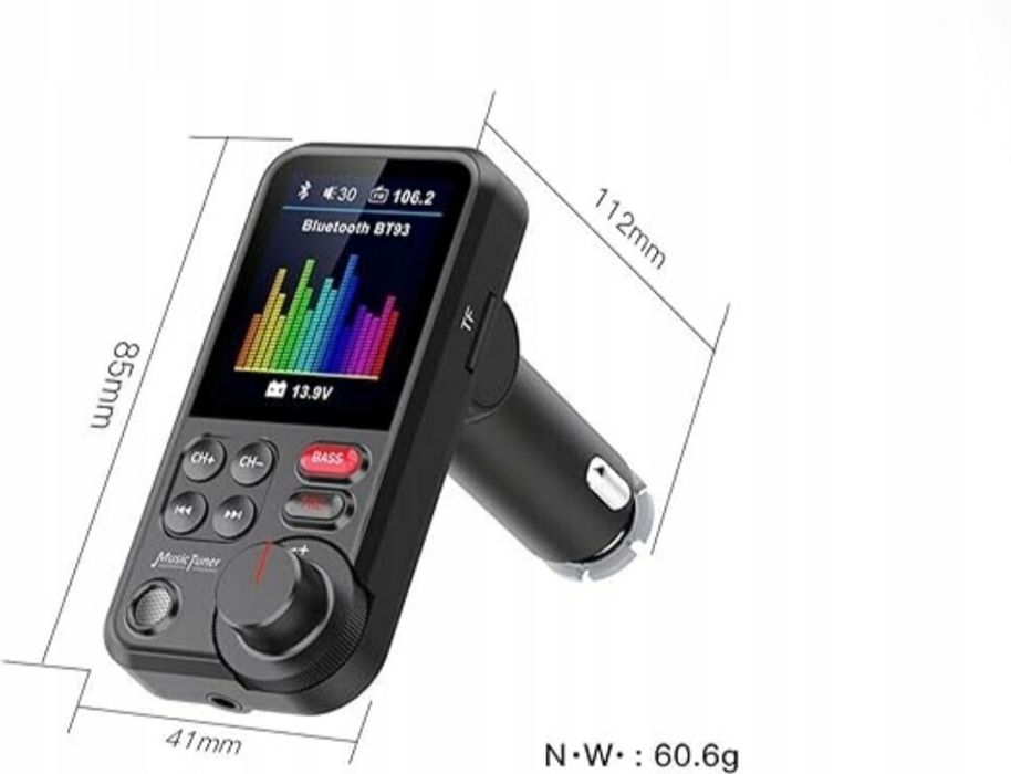 Adapter samochodowy Bluetooth ,nadajnik FM