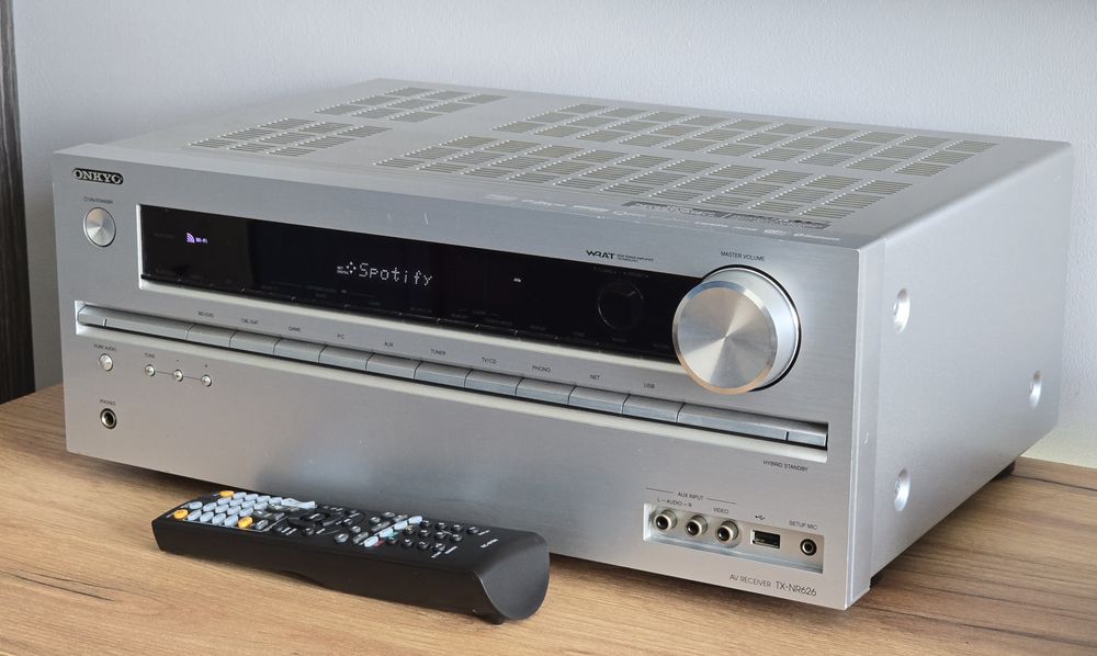 Onkyo TX-NR626 Amplituner 7.2 Spotify WiFi Bluetooth HDMI ARC USB THX Burr-Brown