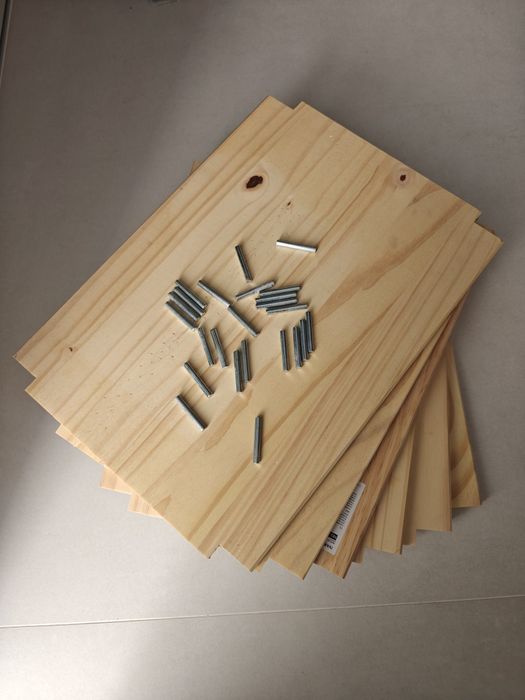5 Prateleiras IKEA IVAR (42x30 cm) - Madeira Mac