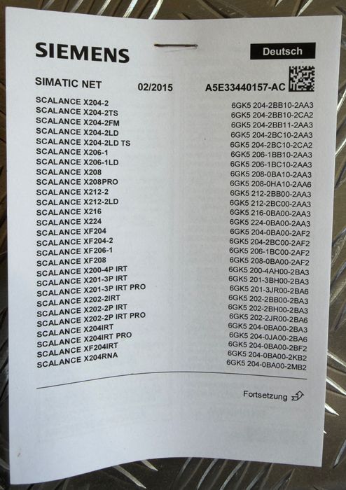 Przemysłowy Switch Ethernet Siemens SCALANCE X208PRO 6GK5208-0HA10-2AA6 IP65